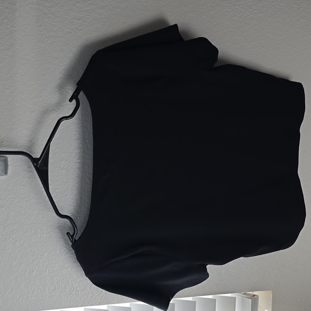 Madewell Black Crop Top Size Large - Picture 3 of 4